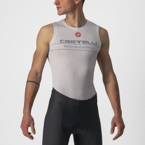 Castelli ACTIVE COOLING SLEEVELESS Miesten Base Layer Hopea Harmaat | PGZB-58790