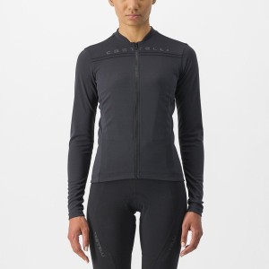 Castelli ANIMA 4 LONG SLEEVE Naisten Pelipaita Mustat | MIHA-78362