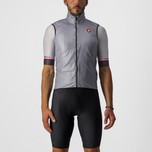 Castelli ARIA Miesten Liivi Hopea Harmaat | TDKM-28194