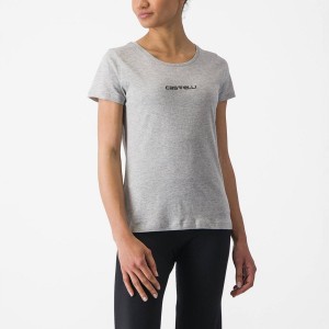 Castelli CASTELLI CLASSICO W TEE Naisten Casual Vaaleanharmaat | TEXV-83427