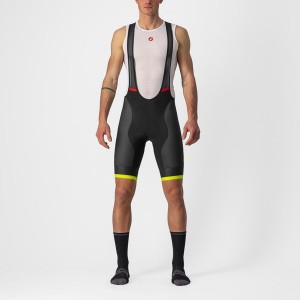 Castelli COMPETIZIONE KIT Miesten Bib Shortsit Mustat Vaaleanvihreä | DBFY-95810