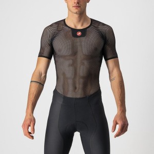 Castelli CORE MESH 3 SS Miesten Base Layer Mustat | KRID-31504