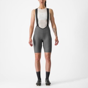 Castelli ESPRESSO W DT Naisten Bib Shortsit Harmaat | DZIS-83174