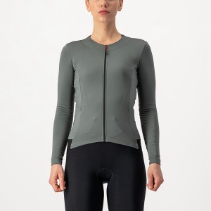 Castelli FLY LS W Naisten Pelipaita Harmaat | GNYO-47069