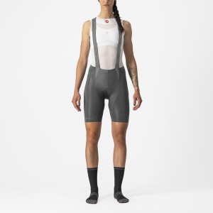 Castelli FREE AERO RC W Naisten Bib Shortsit Harmaat | SPMX-01567