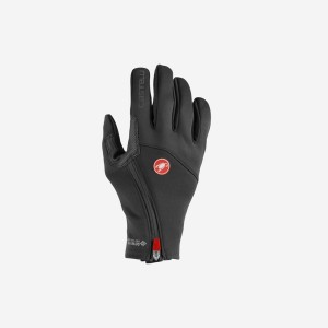 Castelli MORTIROLO Miesten Käsineet Mustat | VXQG-69035