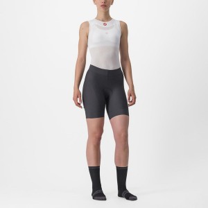 Castelli PRIMA Naisten Shortsit Tummanharmaat Oranssi | WZQJ-35241