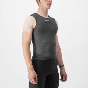 Castelli PRO MESH 2.0 SLEEVELESS Miesten Base Layer Mustat | FZXI-59827