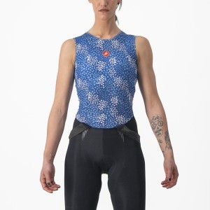 Castelli PRO MESH 4 W SLEEVELESS Naisten Base Layer Sininen | RUEA-06798