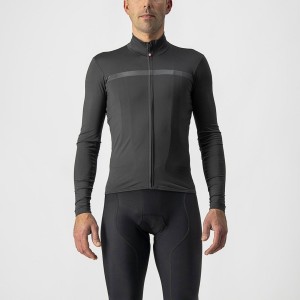 Castelli PRO THERMAL MID LS Miesten Pelipaita Tummanharmaat | CWIO-96013