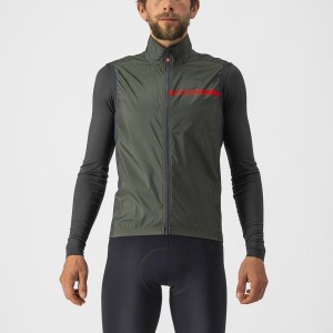 Castelli SQUADRA STRETCH Miesten Liivi Vihreä Tummanharmaat | DGCM-42397