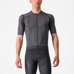 Castelli SUPERLEGGERA 3 Miesten Pelipaita Tummanharmaat | JWUT-41395