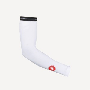 Castelli UPF 50 + LIGHT ARM SLEEVES Miesten Kädenlämmitin Valkoinen | EGTV-62310