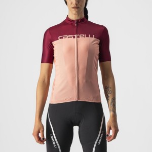 Castelli VELOCISSIMA Naisten Pelipaita Pinkki Viininpunainen | QYAW-85361