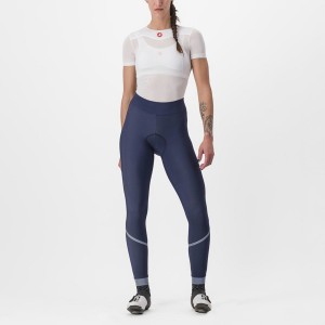 Castelli VELOCISSIMA THERMAL Naisten Leggings Sininen Hopea | YKUO-61982