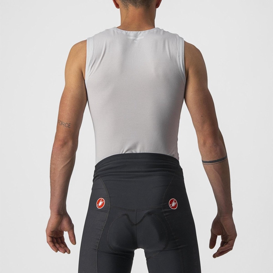 Castelli ACTIVE COOLING SLEEVELESS Miesten Base Layer Hopea Harmaat | PGZB-58790