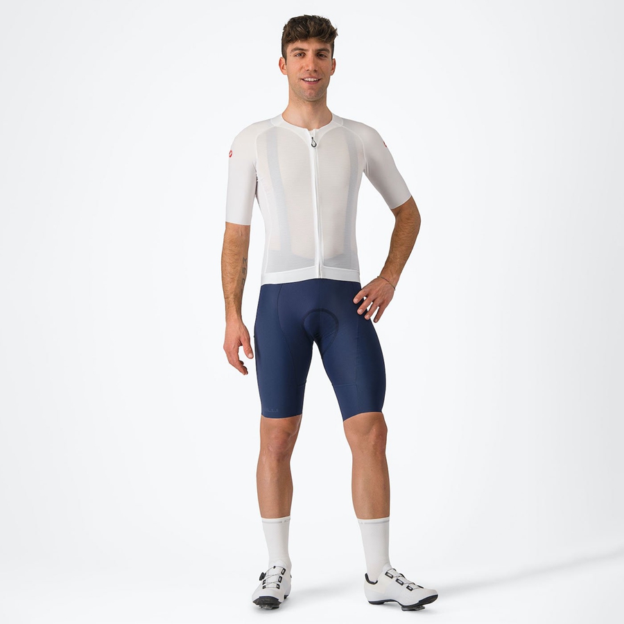 Castelli AERO RACE 7.0 Miesten Pelipaita Valkoinen | ZMVI-20965