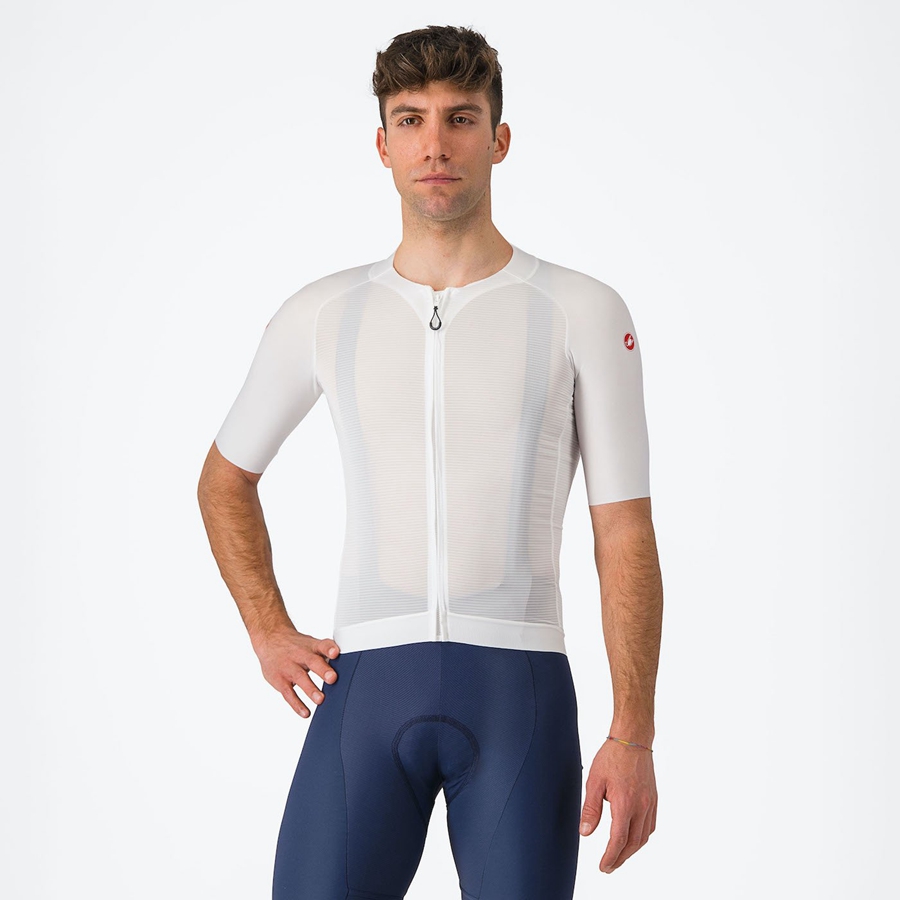 Castelli AERO RACE 7.0 Miesten Pelipaita Valkoinen | ZMVI-20965