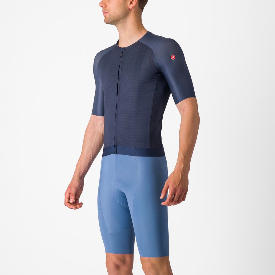 Castelli AERO RACE 7.0 Miesten Pelipaita Sininen | FQMZ-69470