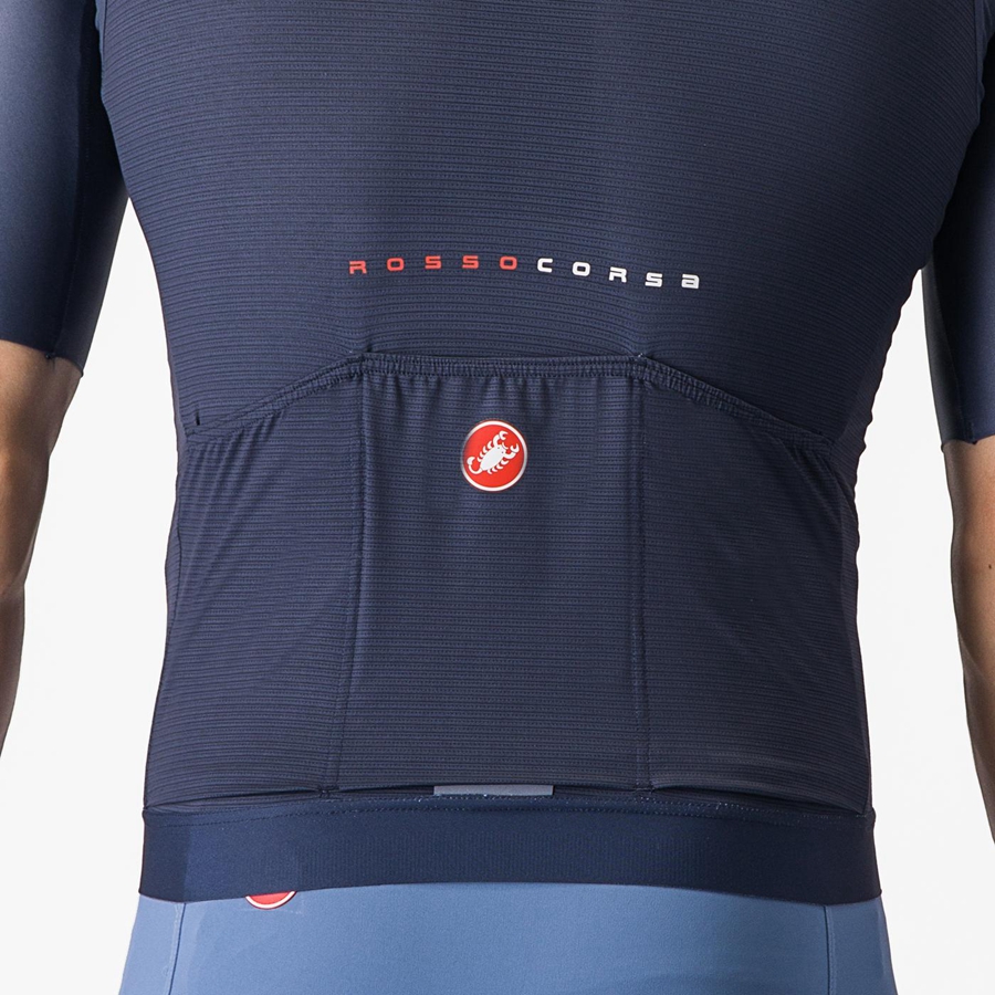 Castelli AERO RACE 7.0 Miesten Pelipaita Sininen | FQMZ-69470