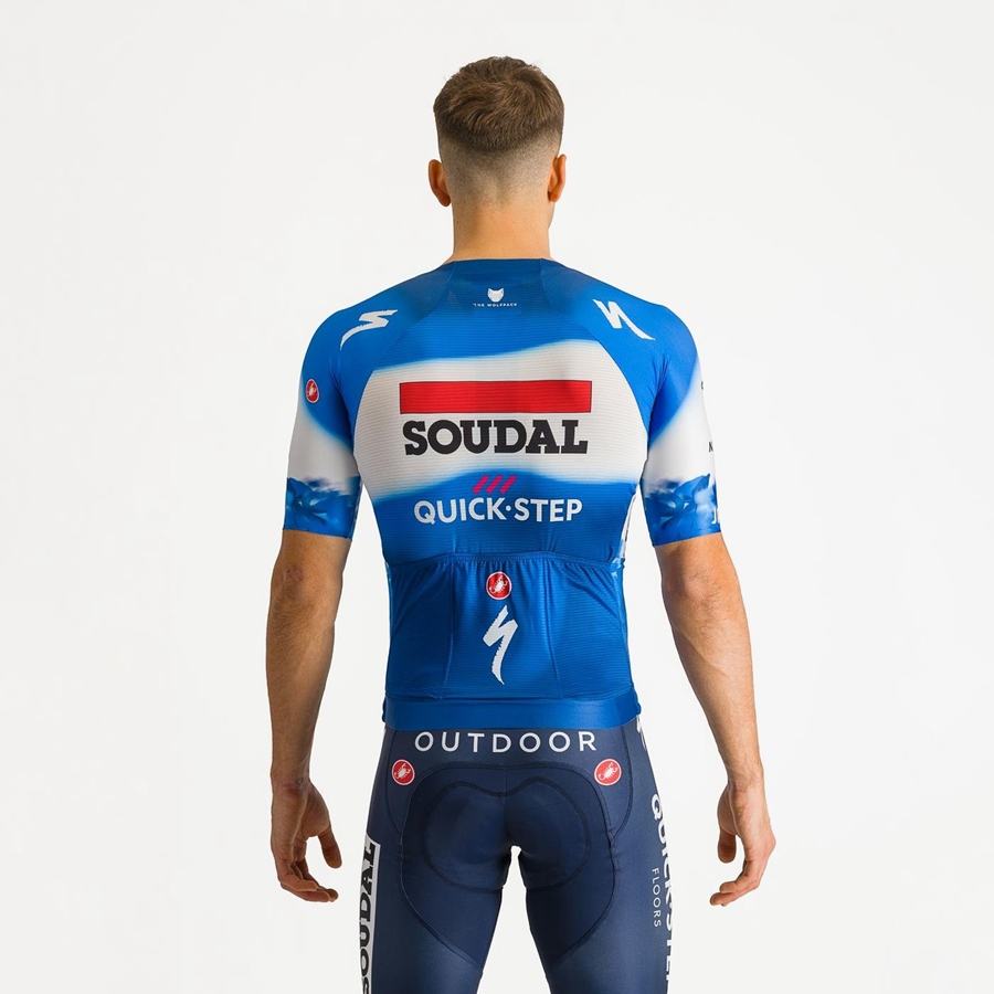 Castelli AERO RACE 7.0 Miesten Pelipaita Sininen Valkoinen | OHBF-82034