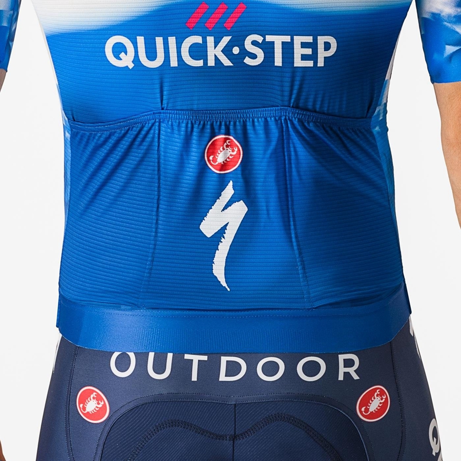 Castelli AERO RACE 7.0 Miesten Pelipaita Sininen Valkoinen | OHBF-82034