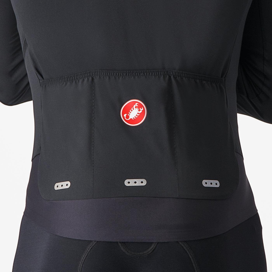 Castelli ALPHA FLIGHT ROS Miesten Takit Mustat Hopea Tumman | PDUN-50821