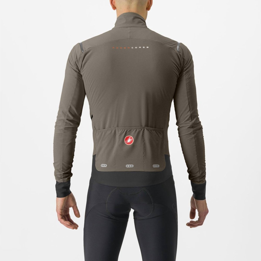 Castelli ALPHA FLIGHT ROS Miesten Takit Hopea Harmaat | HYGM-35287