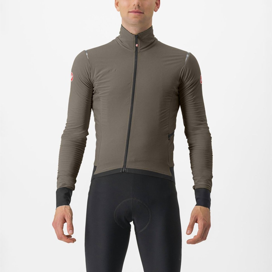 Castelli ALPHA FLIGHT ROS Miesten Takit Hopea Harmaat | HYGM-35287