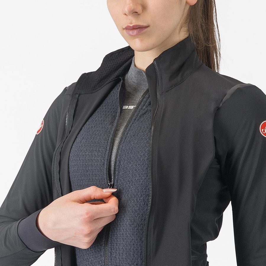 Castelli ALPHA FLIGHT ROS W Naisten Takit Mustat Mustat | NEPI-10859