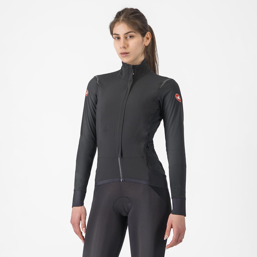 Castelli ALPHA FLIGHT ROS W Naisten Takit Mustat Mustat | NEPI-10859