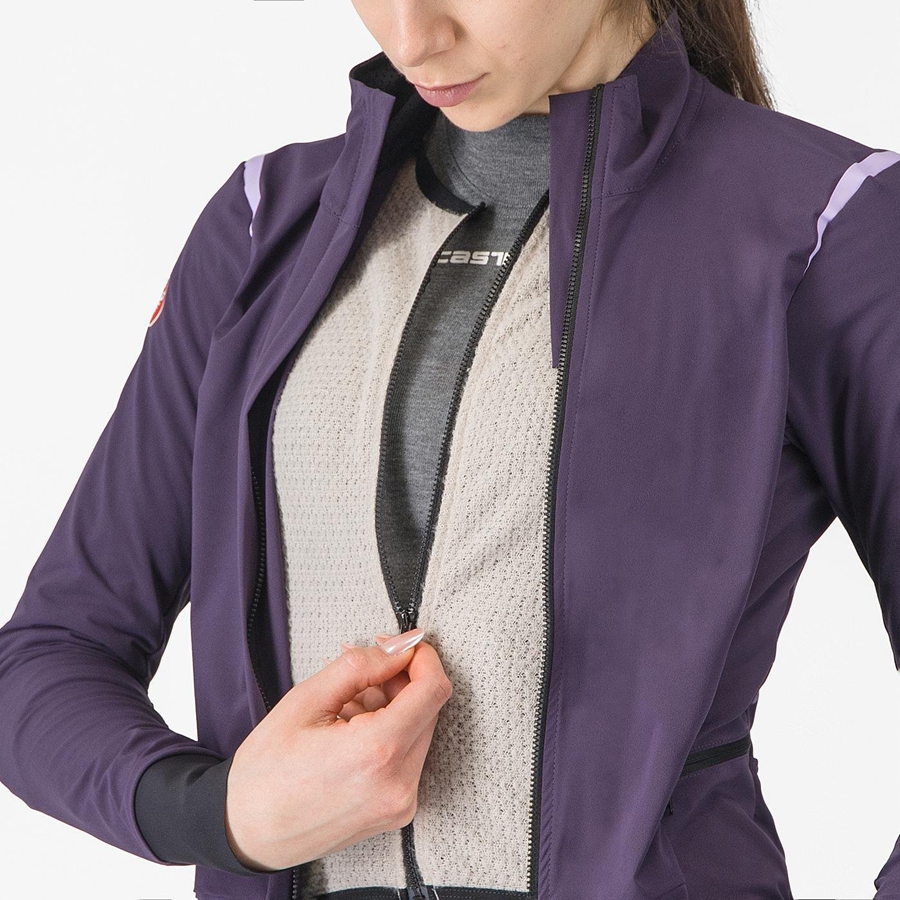 Castelli ALPHA FLIGHT ROS W Naisten Takit Violetit | ETSL-10694