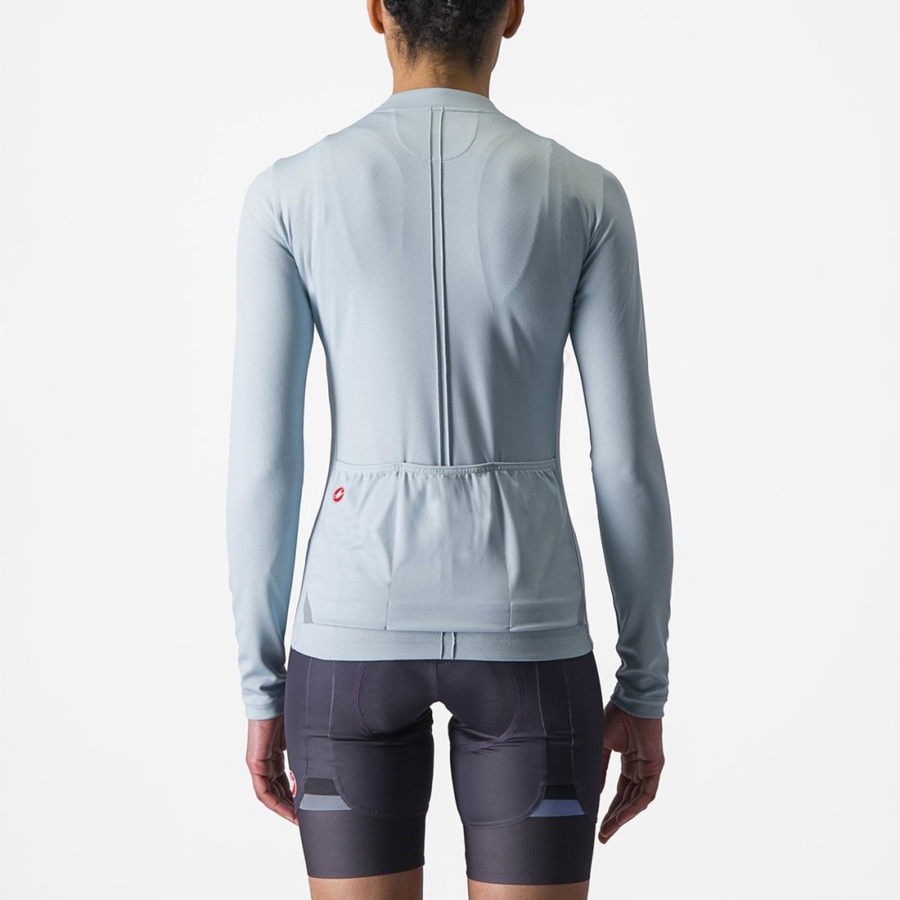 Castelli ANIMA 4 LONG SLEEVE Naisten Pelipaita Sininen | QKXY-39748