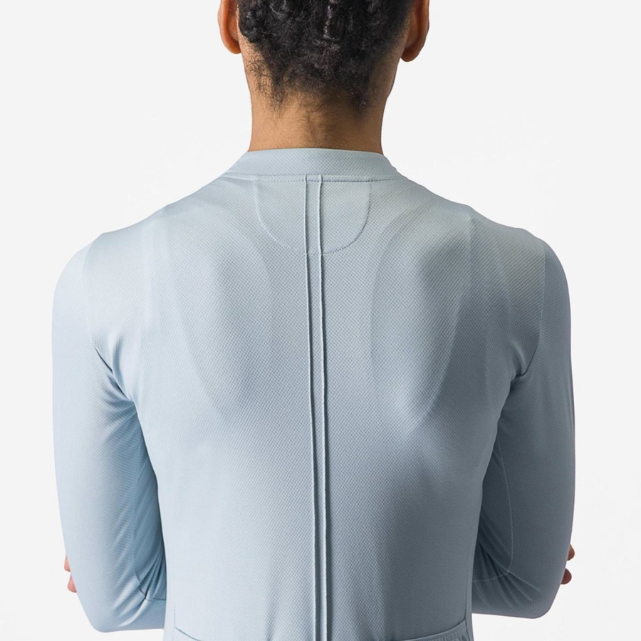 Castelli ANIMA 4 LONG SLEEVE Naisten Pelipaita Sininen | QKXY-39748