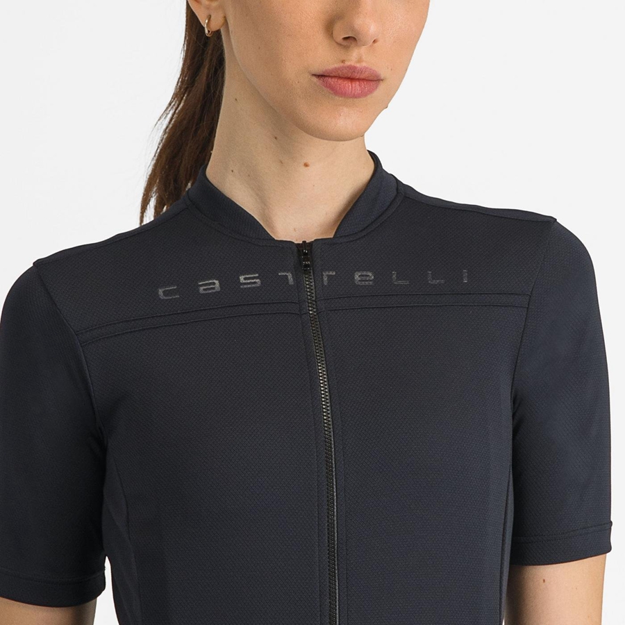 Castelli ANIMA 4 Naisten Pelipaita Mustat | FIDM-68391