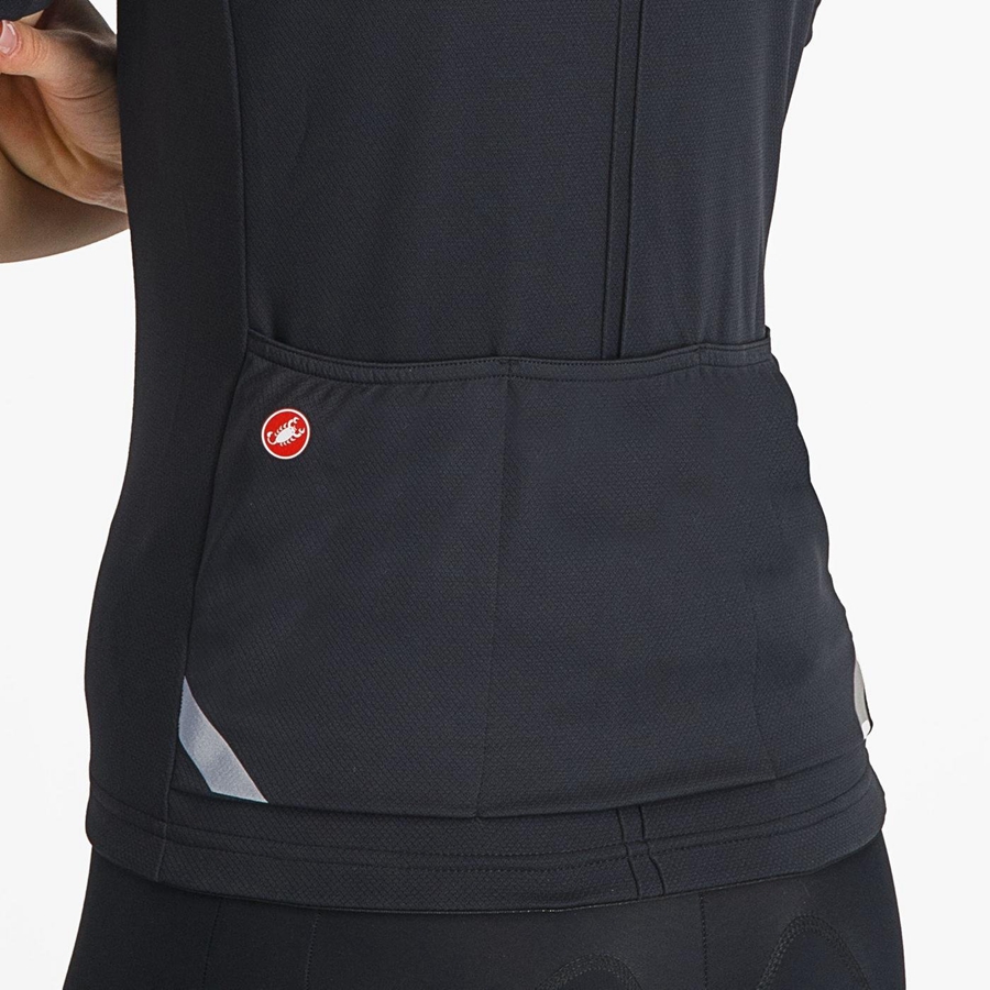 Castelli ANIMA 4 Naisten Pelipaita Mustat | FIDM-68391