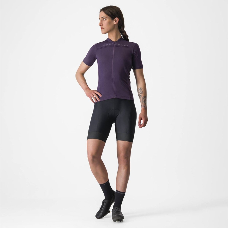 Castelli ANIMA 4 Naisten Pelipaita Violetit | NEBK-56182