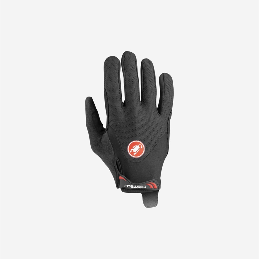 Castelli ARENBERG GEL LF Miesten Käsineet Mustat | RBPK-67203