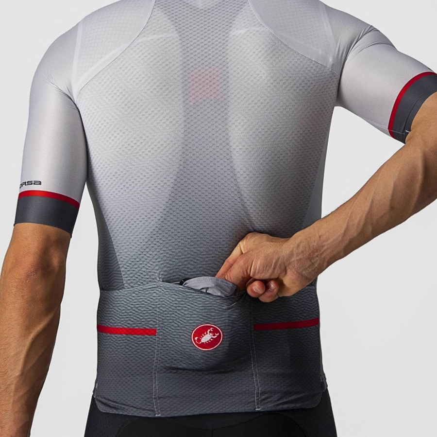 Castelli ARIA Miesten Liivi Hopea Harmaat | TDKM-28194