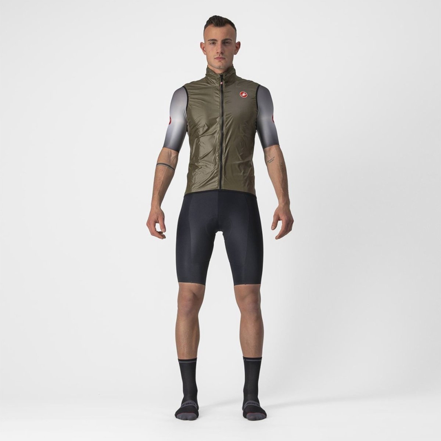 Castelli ARIA Miesten Liivi Ruskea | CULJ-14756