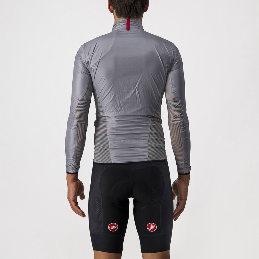 Castelli ARIA SHELL Miesten Suojaus Hopea Harmaat | PJZO-16724