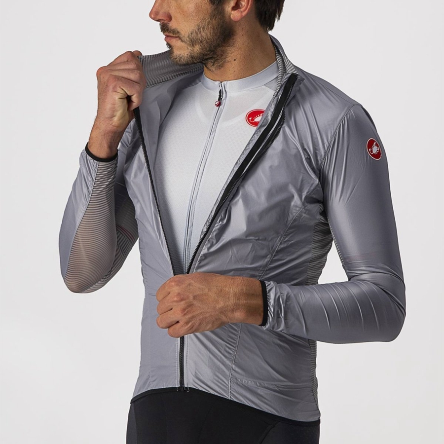 Castelli ARIA SHELL Miesten Suojaus Hopea Harmaat | PJZO-16724