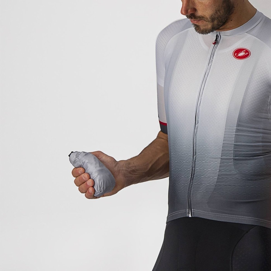 Castelli ARIA SHELL Miesten Suojaus Hopea Harmaat | PJZO-16724