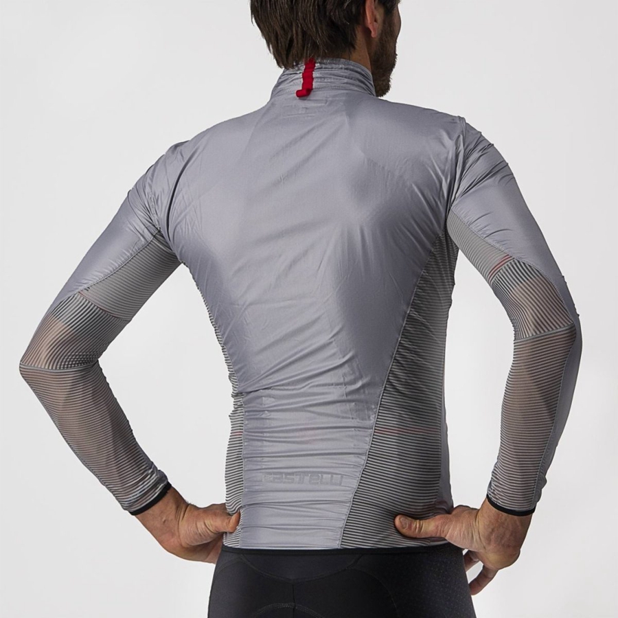 Castelli ARIA SHELL Miesten Suojaus Hopea Harmaat | PJZO-16724