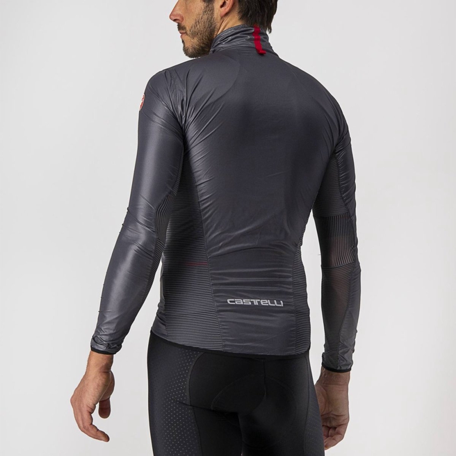 Castelli ARIA SHELL Miesten Suojaus Tummanharmaat | RAEW-98745