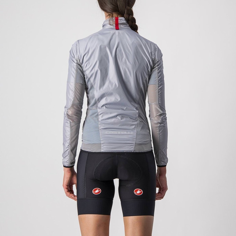 Castelli ARIA SHELL W Naisten Suojaus Hopea Harmaat | UFWQ-49817