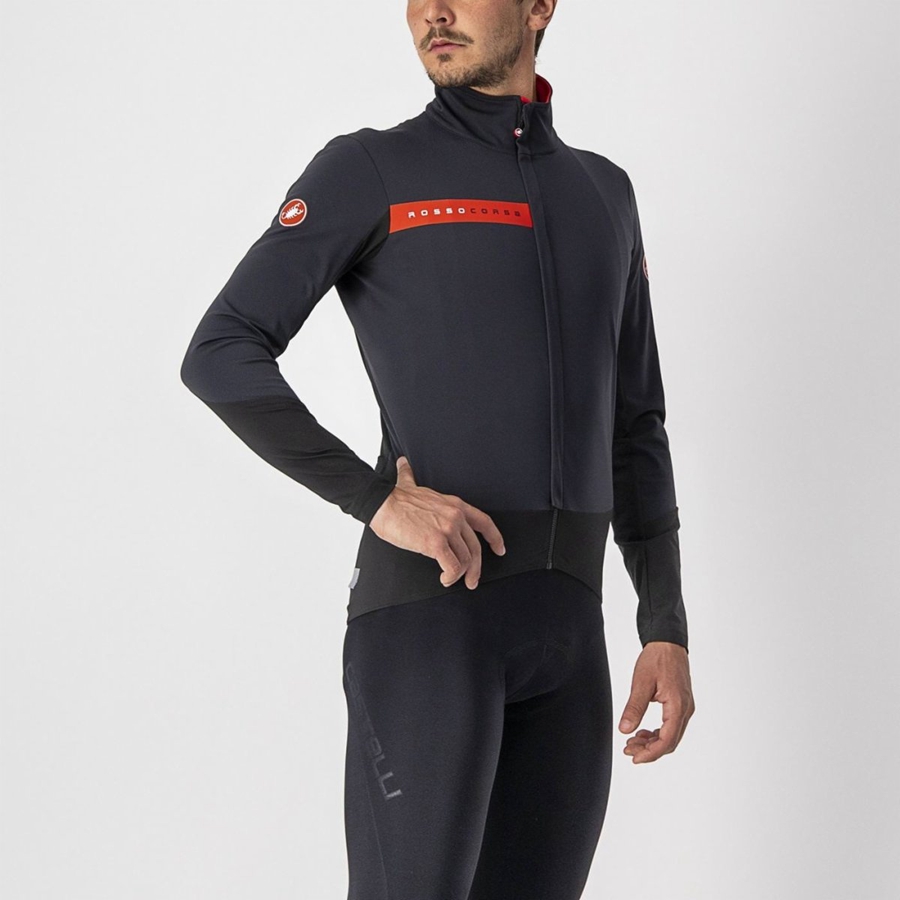 Castelli BETA RoS Miesten Takit Mustat Punainen | YZMT-38096