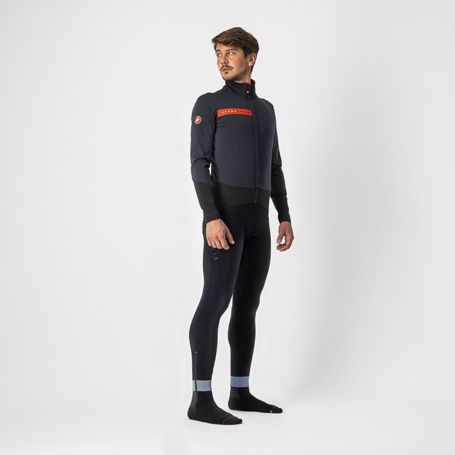 Castelli BETA RoS Miesten Takit Mustat Punainen | YZMT-38096