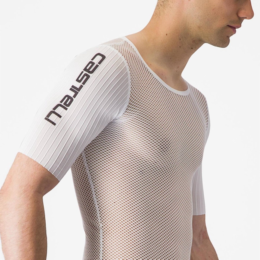 Castelli BOLERO SS Miesten Base Layer Valkoinen | HIDJ-97018