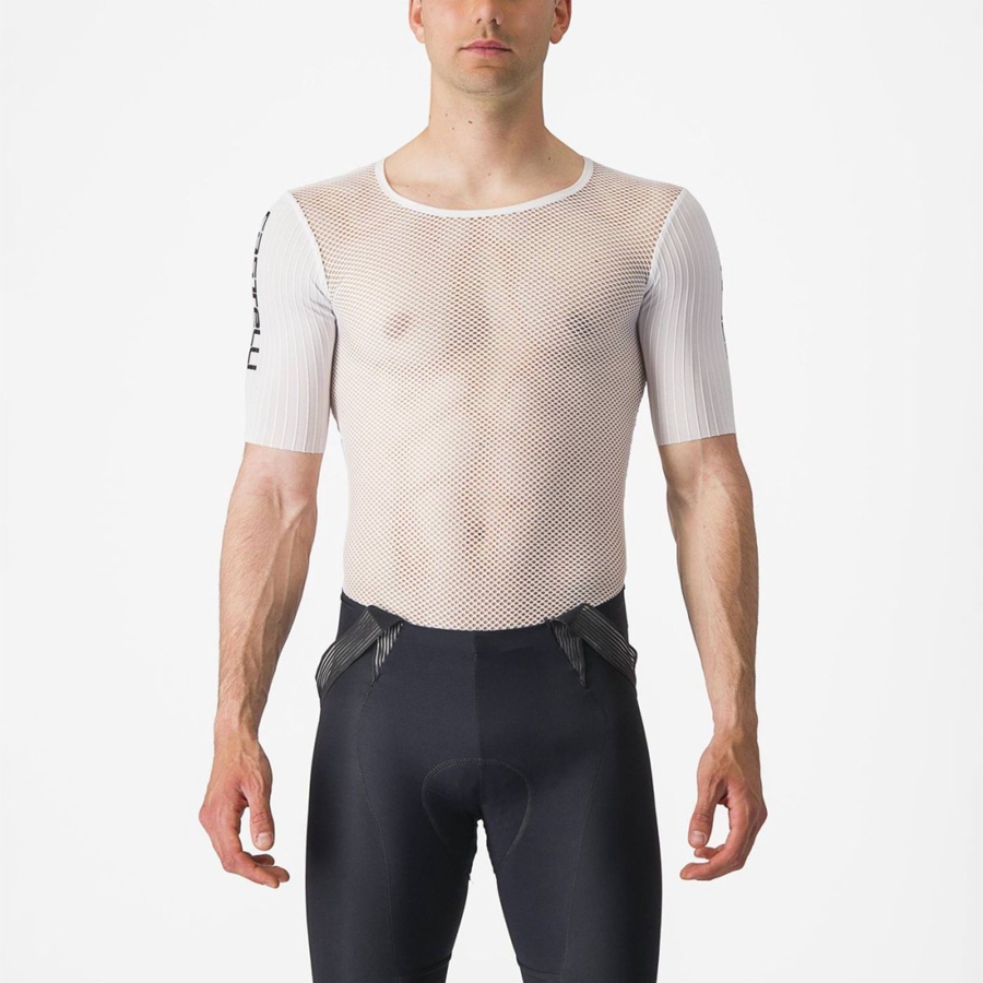 Castelli BOLERO SS Miesten Base Layer Valkoinen | HIDJ-97018